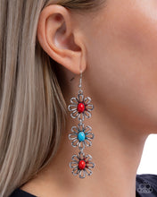 Load image into Gallery viewer, Blooming Buzz Red Earrings