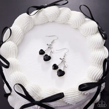 Load image into Gallery viewer, Courting Cherries Black Earrings