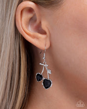 Load image into Gallery viewer, Courting Cherries Black Earrings