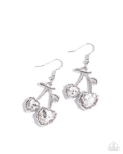 Load image into Gallery viewer, Courting Cherries White Earrings