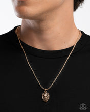 Load image into Gallery viewer, MANE Character Mens Gold Necklace