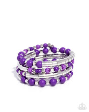 Load image into Gallery viewer, The Rite of Color Purple Coil Bracelet