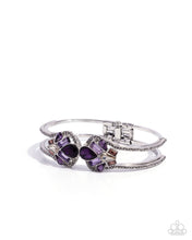 Load image into Gallery viewer, Cosmopolitan Catwalk Purple Hinged Bracelet