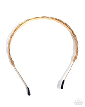 Load image into Gallery viewer, Braided Boarding School Gold Headband