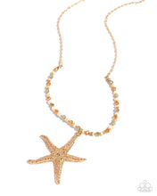 Load image into Gallery viewer, Starfish Symphony Orange Necklace