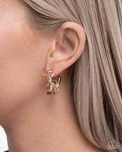Load image into Gallery viewer, Coquette Catwalk Gold Hoop Earrings