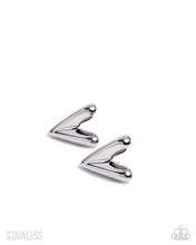 Load image into Gallery viewer, Reflective Romance Silver Post Earrings