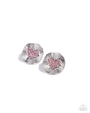 Load image into Gallery viewer, Smitten Sunburst Pink Post Earrings