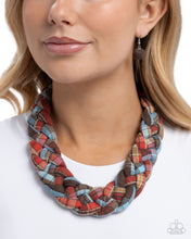 Load image into Gallery viewer, Fine Flannel Brown Necklace