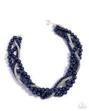 Load image into Gallery viewer, Pearl Pinnacle Blue Necklace