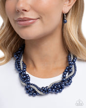 Load image into Gallery viewer, Pearl Pinnacle Blue Necklace