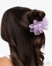 Load image into Gallery viewer, Budding Backdrop Purple Hair Claw