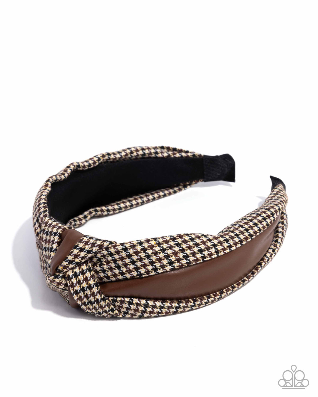 Houndstooth Haute Brown Headband