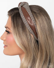 Load image into Gallery viewer, Houndstooth Haute Brown Headband