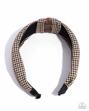 Load image into Gallery viewer, Houndstooth Haute Brown Headband