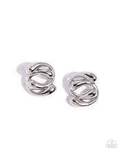 Load image into Gallery viewer, Swirled Sass Silver Post Earrings