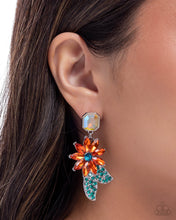 Load image into Gallery viewer, Momentous Majesty Orange Earrings