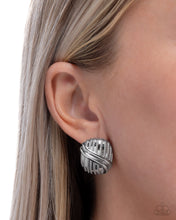 Load image into Gallery viewer, Official Overlay Silver Post Earrings