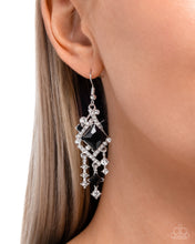Load image into Gallery viewer, Square Sashay Black Earrings