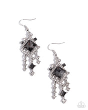 Load image into Gallery viewer, Square Sashay Silver Earrings