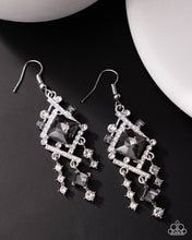 Load image into Gallery viewer, Square Sashay Silver Earrings