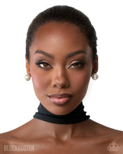 Load image into Gallery viewer, Preppy Princess White Blockbuster Post Earrings