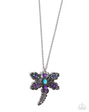 Load image into Gallery viewer, Dauntless Dragonfly Purple Necklace