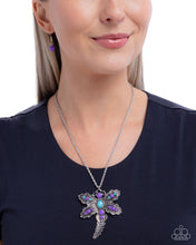 Load image into Gallery viewer, Dauntless Dragonfly Purple Necklace