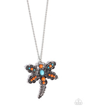 Load image into Gallery viewer, Dauntless Dragonfly Orange Necklace