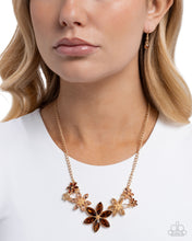 Load image into Gallery viewer, Bewildering Bouquet Brown Necklace