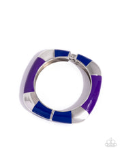 Load image into Gallery viewer, Painted Perfection Purple Hinged Bracelet