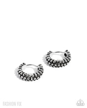 Load image into Gallery viewer, Classic Character Silver Hinged Hoops