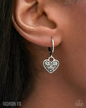 Load image into Gallery viewer, Enduring Effort Silver Hinged Hoop Earrings