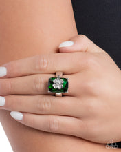 Load image into Gallery viewer, St. Patricks Shimmer Green Skinny Band Ring