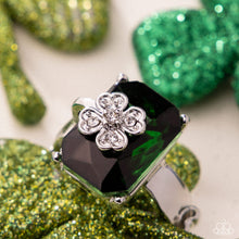 Load image into Gallery viewer, St. Patricks Shimmer Green Skinny Band Ring