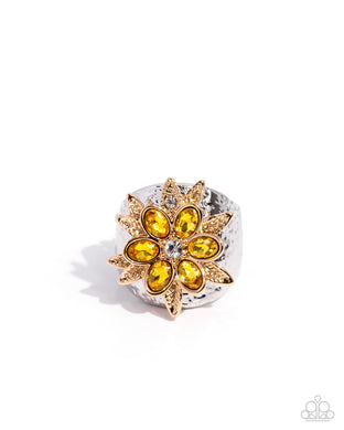 Floral Fermata Yellow Ring