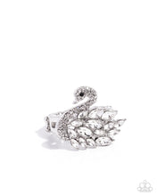 Load image into Gallery viewer, Sensational Swan White Skinny Band Ring
