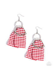 Load image into Gallery viewer, Picnic Pizzazz Red Earrings