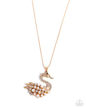 Load image into Gallery viewer, Swan Shimmer Gold Necklace