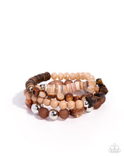 Load image into Gallery viewer, Seasonal Stretch Brown Bracelet