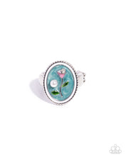 Load image into Gallery viewer, Victorian Wonder Blue Skinny Band Ring