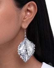 Load image into Gallery viewer, Feathered Flair Silver Earrings