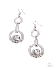 Load image into Gallery viewer, Center Cascade Silver Earrings