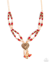 Load image into Gallery viewer, Breathe a Sigh of Relief Red Necklace
