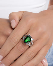 Load image into Gallery viewer, Fun-Loving Frog Green Skinny Band Ring
