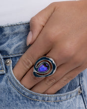 Load image into Gallery viewer, Theoretical Teardrop Blue Ring