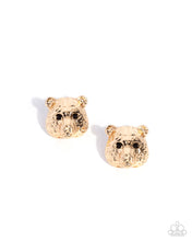 Load image into Gallery viewer, Luminescent Leopard Gold Post Earrings