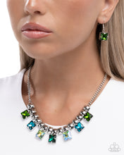 Load image into Gallery viewer, Glimpse of Grunge Green Necklace