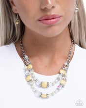 Load image into Gallery viewer, Valiant Victorian Yellow Necklace