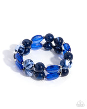 Load image into Gallery viewer, Stacked Season Blue Bracelet